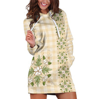 Melemele Ahiahia Hawai'i Palaka Squares Maile Leaf Hoodie Dress Flowers Hawaiian Quilt Patterns