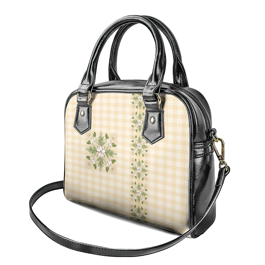 Melemele Ahiahia Hawai'i Palaka Squares Maile Leaf Shoulder Handbag Flowers Hawaiian Quilt Patterns