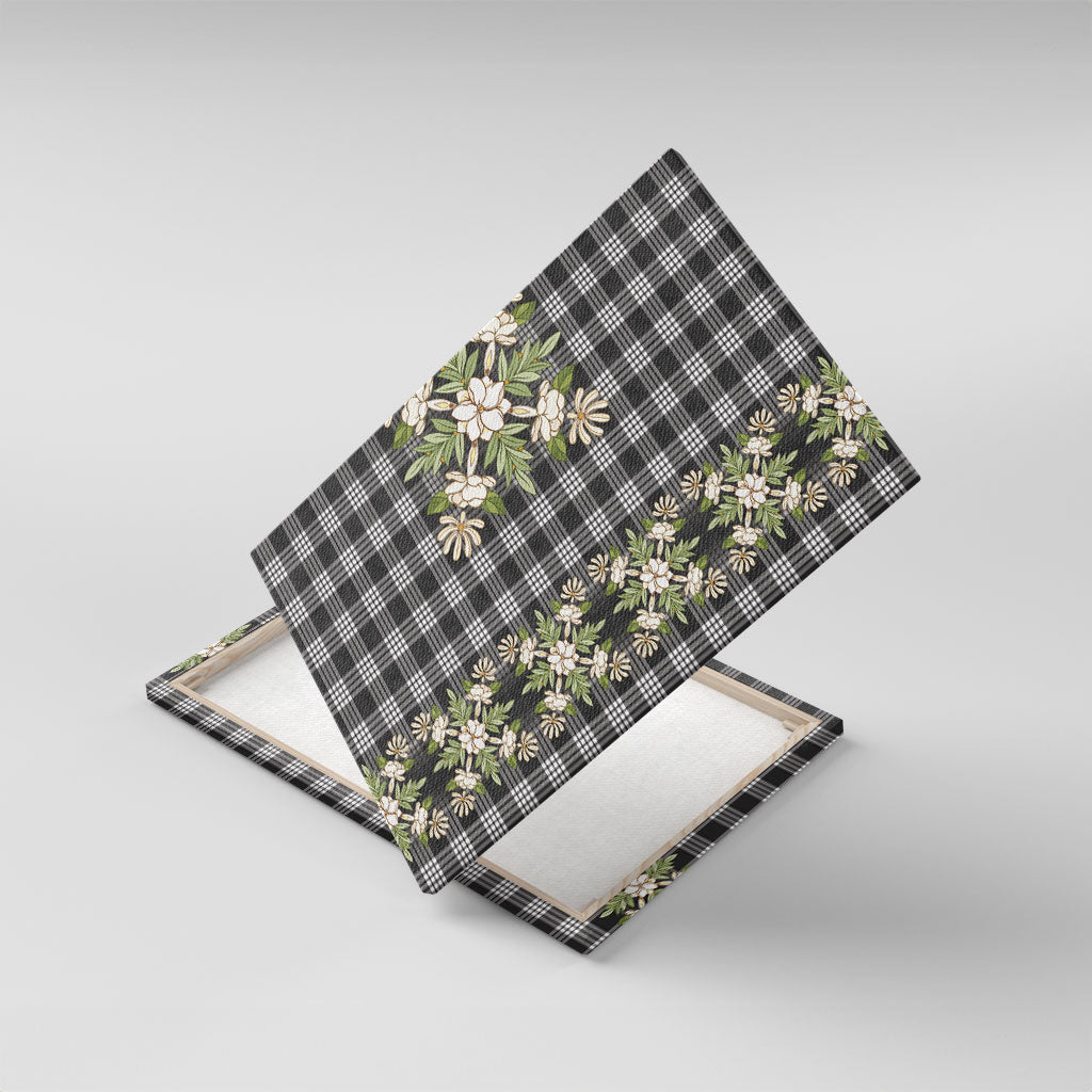 Pauli Hawai'i Palaka Squares Maile Leaf Canvas Wall Art Flowers Hawaiian Quilt Patterns