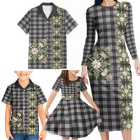 Pauli Hawai'i Palaka Squares Maile Leaf Family Matching Long Sleeve Bodycon Dress and Hawaiian Shirt Flowers Hawaiian Quilt Patterns LT9 - Polynesian Pride