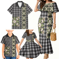 Pauli Hawai'i Palaka Squares Maile Leaf Family Matching Mermaid Dress and Hawaiian Shirt Flowers Hawaiian Quilt Patterns LT9 - Polynesian Pride