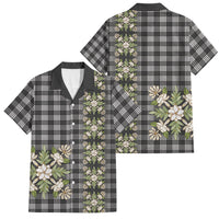 Pauli Hawai'i Palaka Squares Maile Leaf Family Matching Tank Maxi Dress and Hawaiian Shirt Flowers Hawaiian Quilt Patterns LT9 Dad's Shirt - Short Sleeve Soft Black - Polynesian Pride