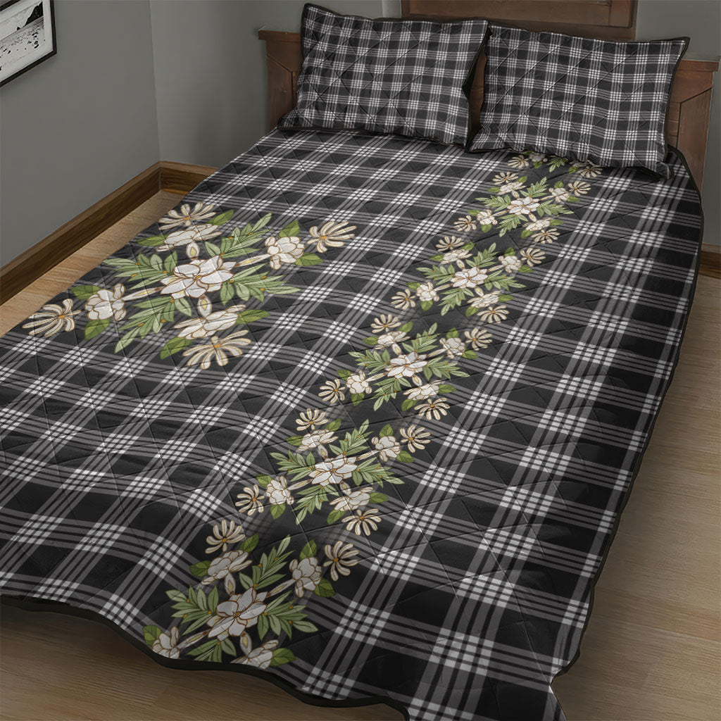 Pauli Hawai'i Palaka Squares Maile Leaf Quilt Bed Set Flowers Hawaiian Quilt Patterns