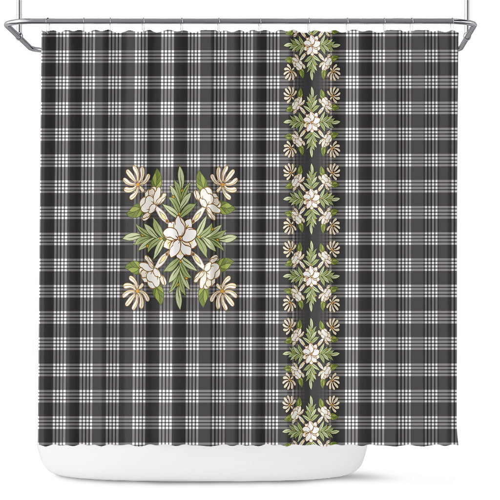 Pauli Hawai'i Palaka Squares Maile Leaf Shower Curtain Flowers Hawaiian Quilt Patterns