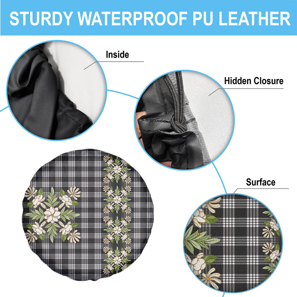 Pauli Hawai'i Palaka Squares Maile Leaf Spare Tire Cover Flowers Hawaiian Quilt Patterns