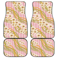 Akala Hamele Palaka Plumeria Car Mats Puakenikeni and Maile Lei