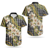 Ele'ele Hawai'i Palaka Plumeria Couples Matching Mermaid Dress and Hawaiian Shirt Puakenikeni and Maile Lei LT9 - Polynesian Pride
