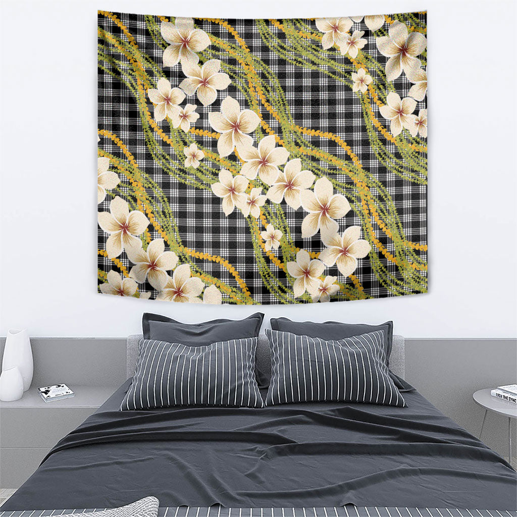 Ele'ele Hawai'i Palaka Plumeria Tapestry Puakenikeni and Maile Lei LT9 - Polynesian Pride