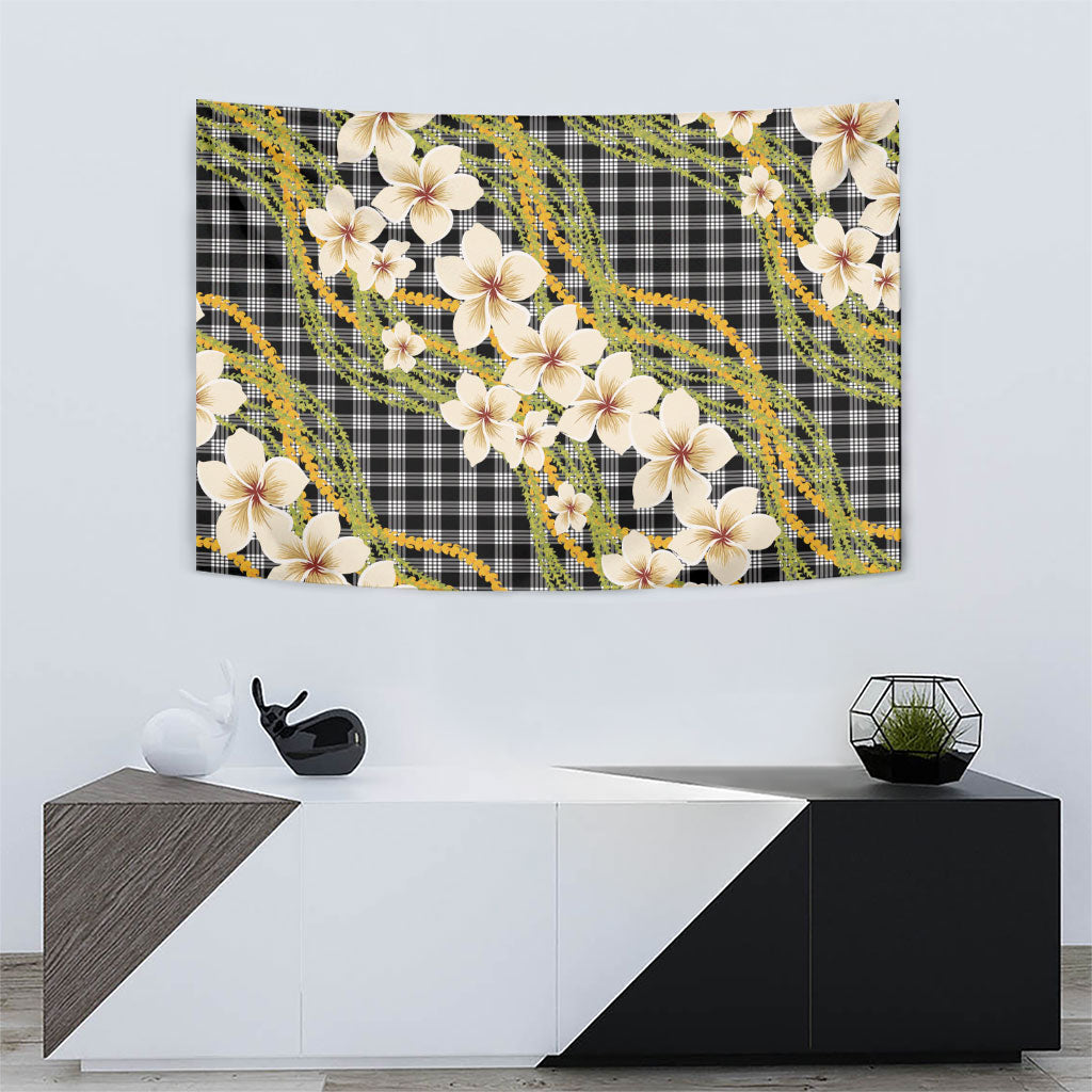 Ele'ele Hawai'i Palaka Plumeria Tapestry Puakenikeni and Maile Lei LT9 - Polynesian Pride