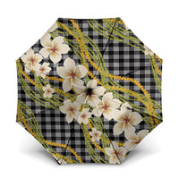 Ele'ele Hawai'i Palaka Plumeria Umbrella Puakenikeni and Maile Lei