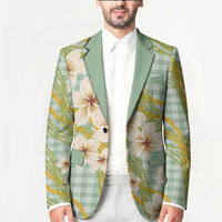 Liko Kukui Hawai'i Palaka Plumeria Blazer Puakenikeni and Maile Lei LT9 - Polynesian Pride