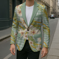 Liko Kukui Hawai'i Palaka Plumeria Blazer Puakenikeni and Maile Lei LT9 - Polynesian Pride
