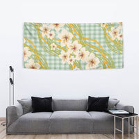 Liko Kukui Hawai'i Palaka Plumeria Tapestry Puakenikeni and Maile Lei