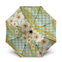 Liko Kukui Hawai'i Palaka Plumeria Umbrella Puakenikeni and Maile Lei