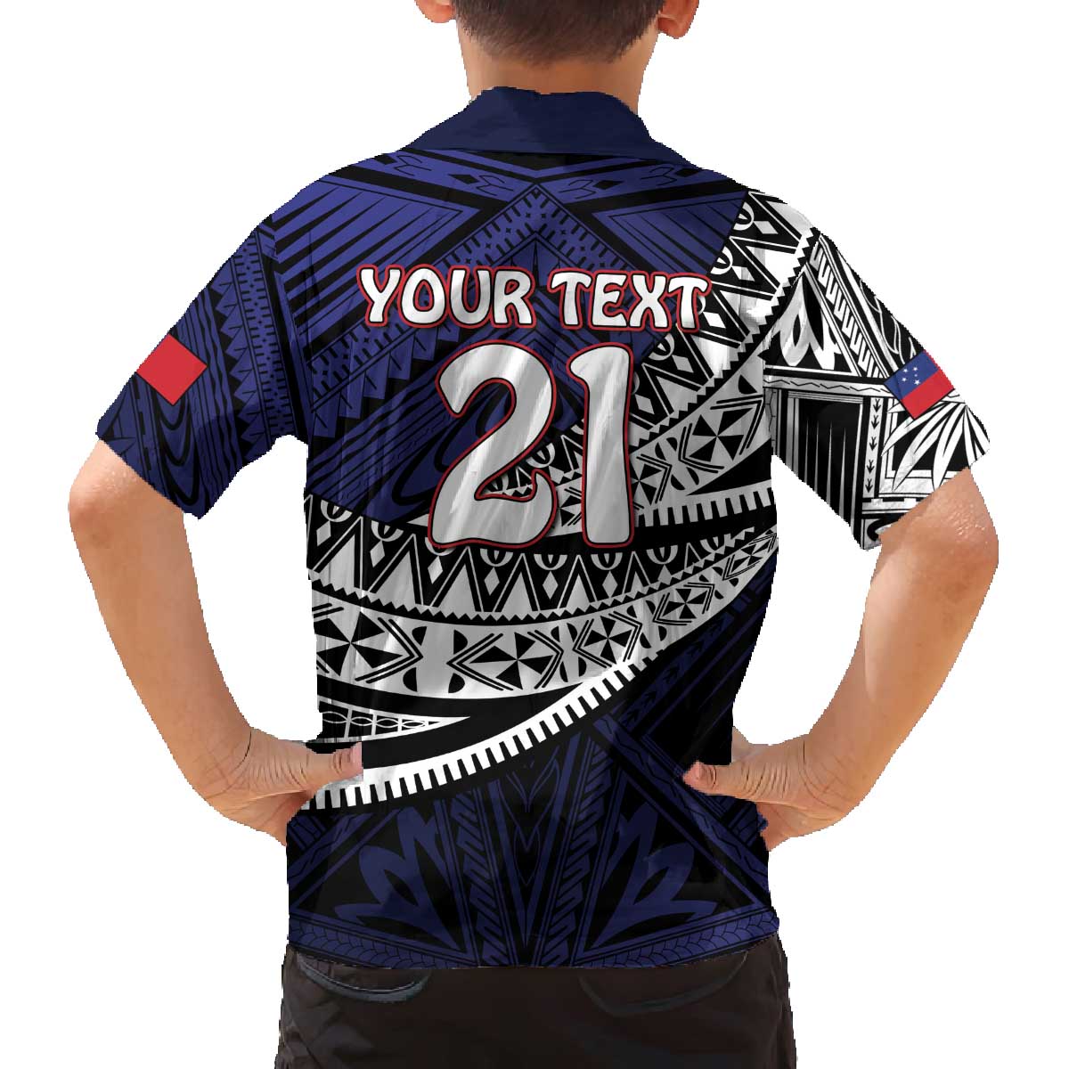 Custom Samoa Rugby Pacific Family Matching Off Shoulder Short Dress and Hawaiian Shirt Samoan Warrior Tribal Pattern LT9 - Polynesian Pride