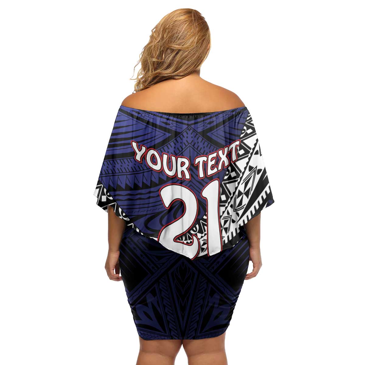Custom Samoa Rugby Pacific Family Matching Off Shoulder Short Dress and Hawaiian Shirt Samoan Warrior Tribal Pattern LT9 - Polynesian Pride