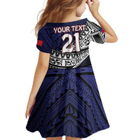Custom Samoa Rugby Pacific Family Matching Summer Maxi Dress and Hawaiian Shirt Samoan Warrior Tribal Pattern LT9 - Polynesian Pride