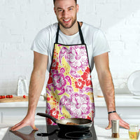 Palaka with Honu and Hibiscus Apron Hawaiian Heritage Spirit - Polynesian Pride