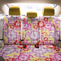 Palaka with Honu and Hibiscus Back Car Seat Cover Hawaiian Heritage Spirit - Polynesian Pride