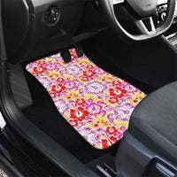 Palaka with Honu and Hibiscus Car Mats Hawaiian Heritage Spirit - Polynesian Pride