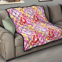 Palaka with Honu and Hibiscus Quilt Hawaiian Heritage Spirit - Polynesian Pride
