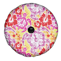 Palaka with Honu and Hibiscus Spare Tire Cover Hawaiian Heritage Spirit - Polynesian Pride