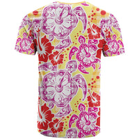 Palaka with Honu and Hibiscus T Shirt Hawaiian Heritage Spirit - Polynesian Pride