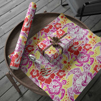 Palaka with Honu and Hibiscus Wrapping Paper Hawaiian Heritage Spirit - Polynesian Pride