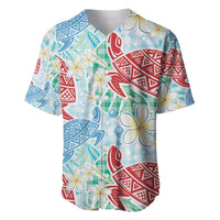 Palaka with Honu and Plumeria Baseball Jersey Hawaiian Heritage Spirit - Polynesian Pride