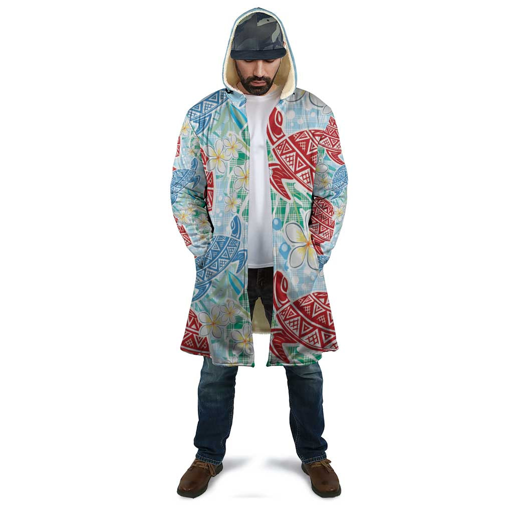 Palaka with Honu and Plumeria Cloak Hawaiian Heritage Spirit - Polynesian Pride