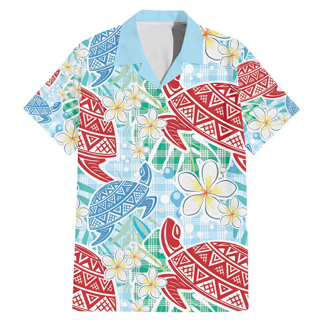 Palaka with Honu and Plumeria Family Matching Mermaid Dress and Hawaiian Shirt Hawaiian Heritage Spirit - Polynesian Pride