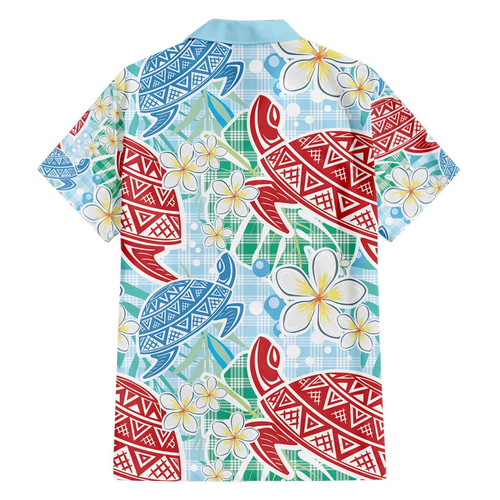 Palaka with Honu and Plumeria Family Matching Tank Maxi Dress and Hawaiian Shirt Hawaiian Heritage Spirit - Polynesian Pride