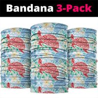 Palaka with Honu and Plumeria Neck Gaiter Hawaiian Heritage Spirit - Polynesian Pride