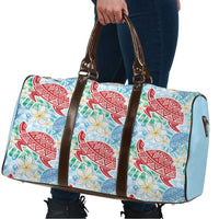 Palaka with Honu and Plumeria Travel Bag Hawaiian Heritage Spirit - Polynesian Pride
