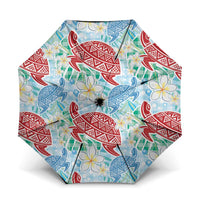 Palaka with Honu and Plumeria Umbrella Hawaiian Heritage Spirit - Polynesian Pride