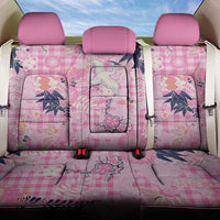 Pink Palaka Crane and Flowers Back Car Seat Cover Japan Heritage Spirit - Polynesian Pride