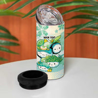 Personalized Japanese Kawaii Sushi 4 in 1 Can Cooler Tumbler Green Wagara Palaka This Is How I Roll LT9 - Polynesian Pride