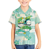 Personalized Japanese Kawaii Sushi Family Matching Long Sleeve Bodycon Dress and Hawaiian Shirt Green Wagara Palaka This Is How I Roll