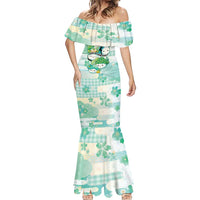 Personalized Japanese Kawaii Sushi Mermaid Dress Green Wagara Palaka This Is How I Roll LT9 - Polynesian Pride