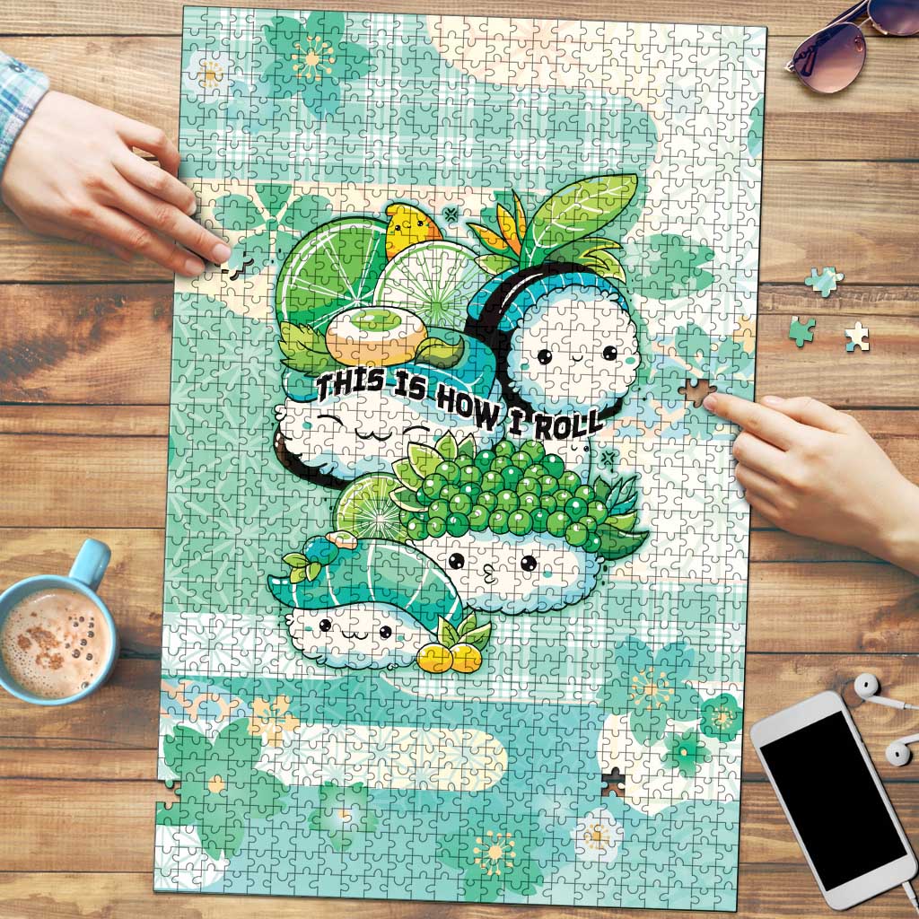 Japanese Kawaii Sushi Puzzle Green Wagara Palaka This Is How I Roll