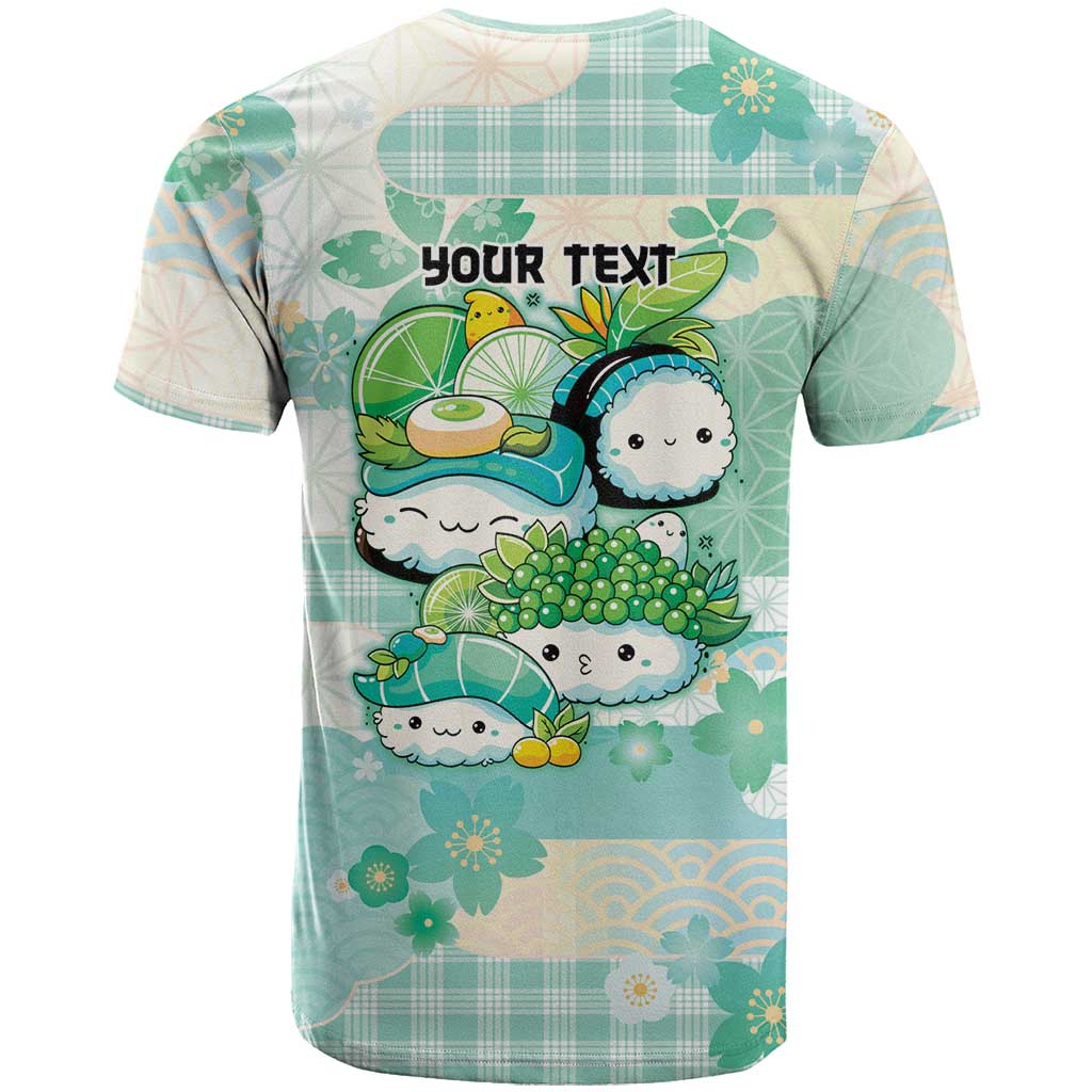 Personalized Japanese Kawaii Sushi T Shirt Green Wagara Palaka This Is How I Roll