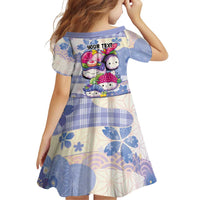 Personalized Japanese Kawaii Sushi Family Matching Off Shoulder Maxi Dress and Hawaiian Shirt Blue Wagara Palaka This Is How I Roll