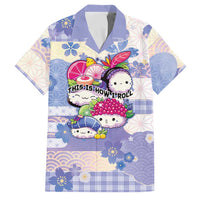 Personalized Japanese Kawaii Sushi Family Matching Tank Maxi Dress and Hawaiian Shirt Blue Wagara Palaka This Is How I Roll