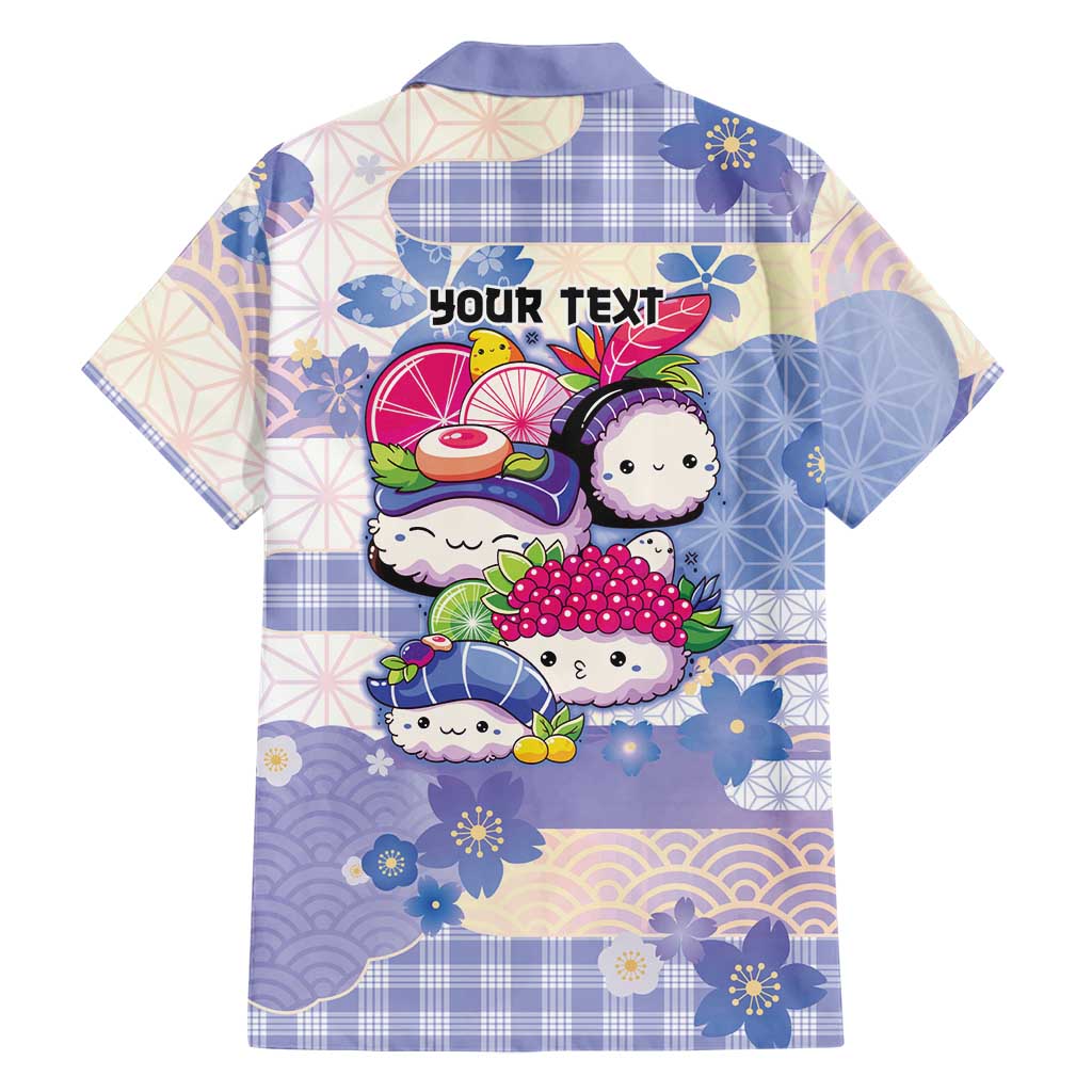 Personalized Japanese Kawaii Sushi Hawaiian Shirt Blue Wagara Palaka This Is How I Roll LT9 - Polynesian Pride