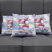 Japanese Kawaii Sushi Pillow Cover Blue Wagara Palaka This Is How I Roll LT9 - Polynesian Pride
