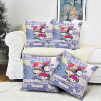 Japanese Kawaii Sushi Pillow Cover Blue Wagara Palaka This Is How I Roll LT9 - Polynesian Pride