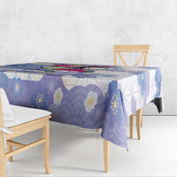 Japanese Kawaii Sushi Tablecloth Blue Wagara Palaka This Is How I Roll LT9 - Polynesian Pride