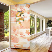 Personalized Japanese Kawaii Sushi Door Cover Peach Wagara Palaka This Is How I Roll
