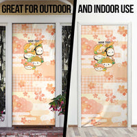 Personalized Japanese Kawaii Sushi Door Cover Peach Wagara Palaka This Is How I Roll