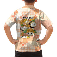 Personalized Japanese Kawaii Sushi Family Matching Mermaid Dress and Hawaiian Shirt Peach Wagara Palaka This Is How I Roll